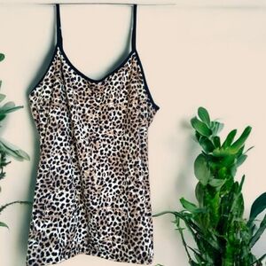 Torrid Camisole Top Tribal Leopard Animal Print Soft Cotton Easy Relaxed Fit Sz5